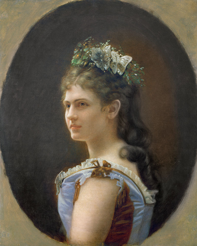 Katharina Schratt, mistress of Emperor Franz Joseph of Austria a Anonimo
