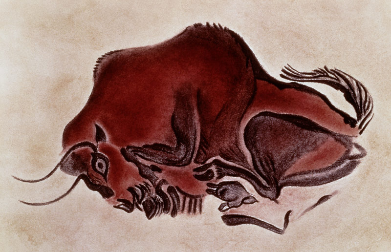 Rock painting of a bisonlate Magdalenian a Anonimo
