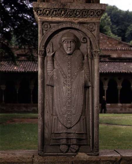 Abbot Durandus of BredonBishop of Toulouse (d.1072) cloister pier a Anonimo