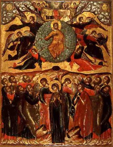 The Ascension of Christ, from the Church of Elijah the Prophet, Yaroslavl,Russia a Anonimo
