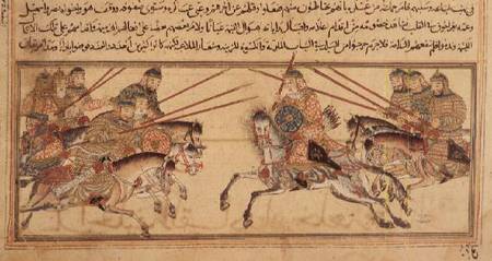 Battle between Mongol tribes a Anonimo