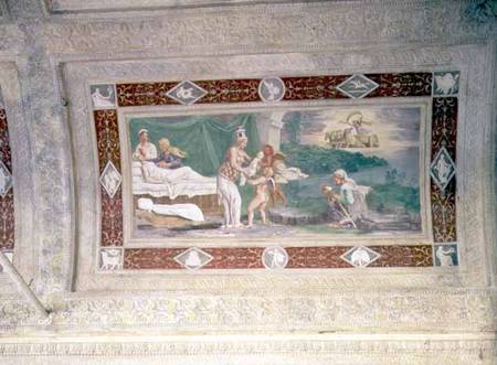 The Birth of Memnonceiling painting in the loggia of the Appartamento della Grotto (Giardino Segreto a Anonimo