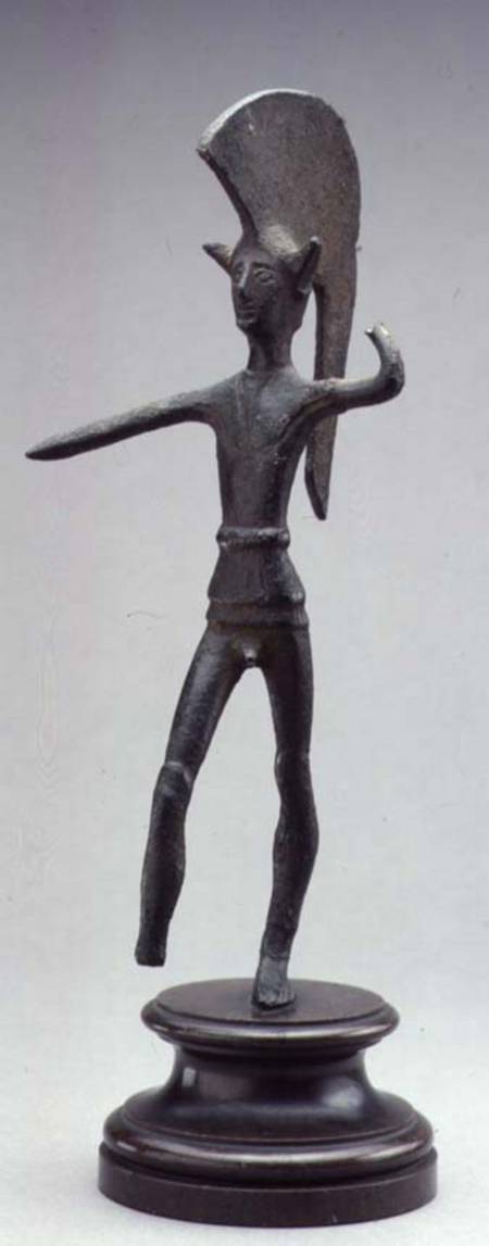 Bronze figure of a warriorUmbrian a Anonimo