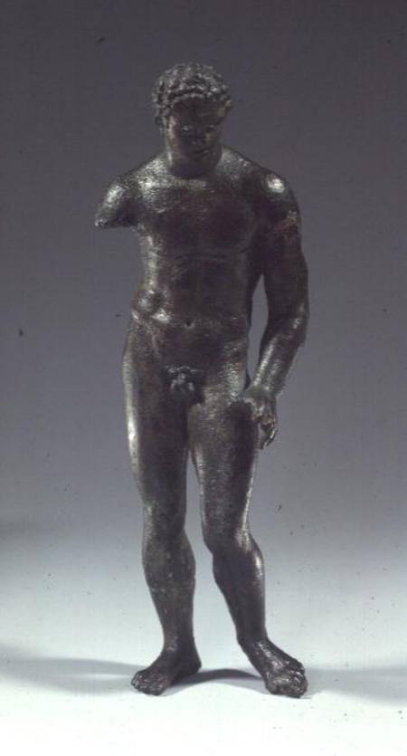 Bronze statuette of a boxerClassical Greek a Anonimo