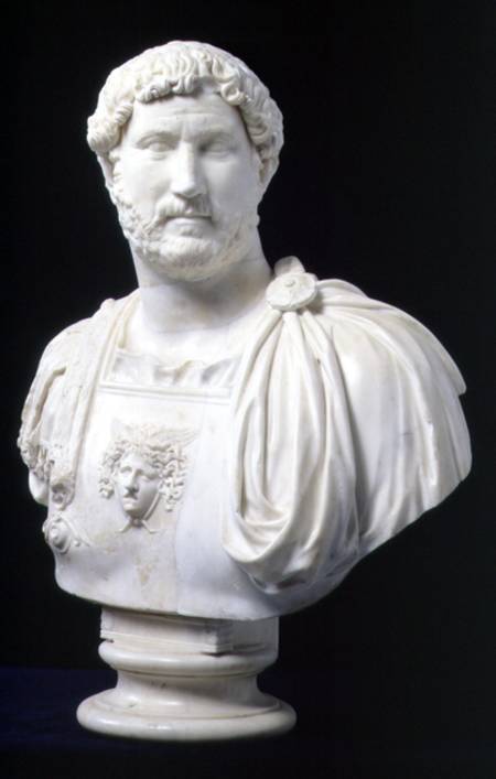 Bust of the Emperor Hadrian (Publius Aelius Hadrianus) (76-138) a Anonimo