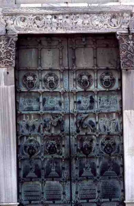 Cathedral Door on the West Facade a Anonimo