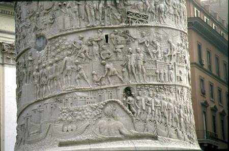 The Departure of the Army and the Construction of a Roman Campfrom Trajan's Column a Anonimo