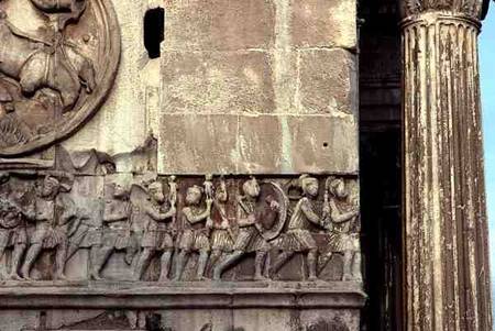 Detail from the Arch of Constantine a Anonimo