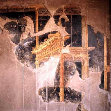 Fresco from a house damaged in AD 79 a Anonimo