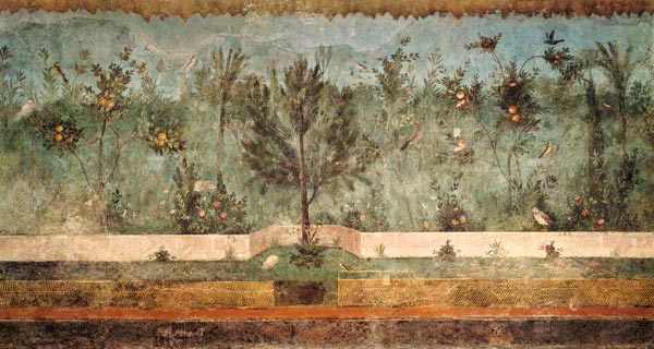 Garden Paintings from the so-called 'Villa of Livia', Primaporta,Rome a Anonimo