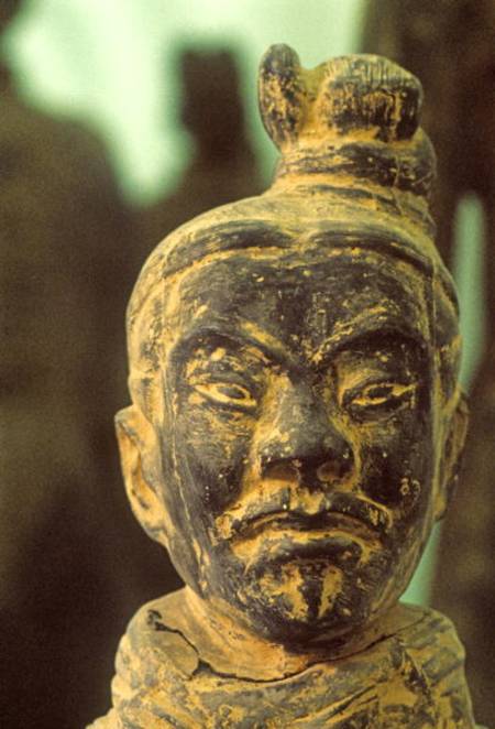 Head of a Warrior of the Qin Dynastyfrom near Xi'an a Anonimo