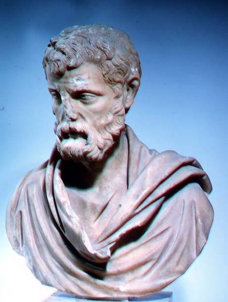 Herodes Atticus, marble head, Roman a Anonimo