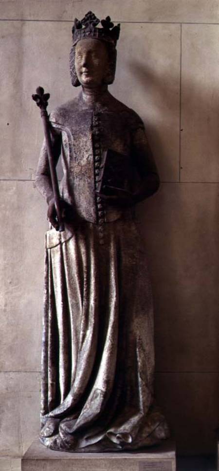 Jeanne de Bourbon, wife of Charles V of France (1337-80) a Anonimo