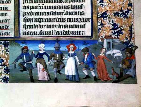 Lat 873 f.21 Dance of the shepherds a Anonimo
