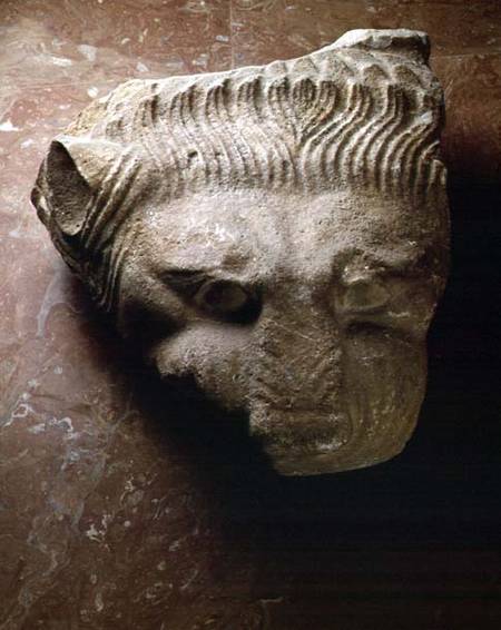 Lion's headarchitectural detail from the Temple of Zeus at Olympia Greek c.470-c.457 BC a Anonimo