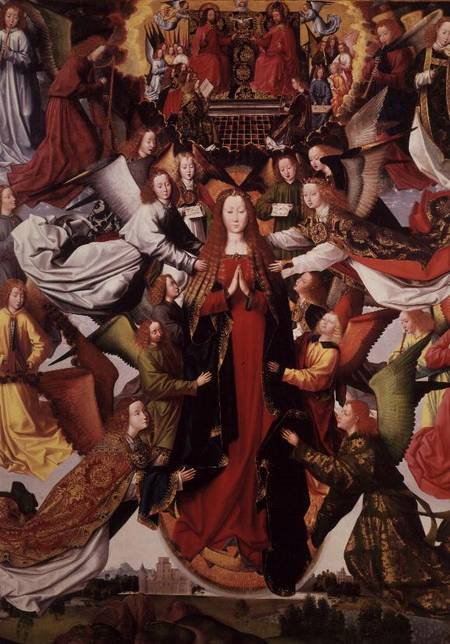 Mary - Queen of Heaven by Master of the St. Lucy Legend a Anonimo