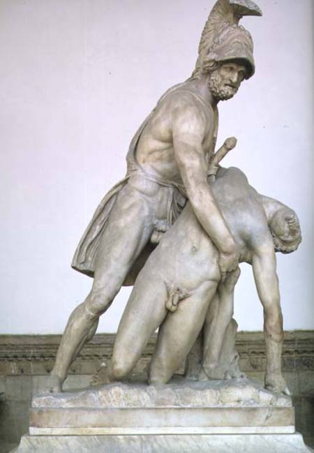 Menelaus supporting the body of PatroclusRoman copy of a Greek original a Anonimo