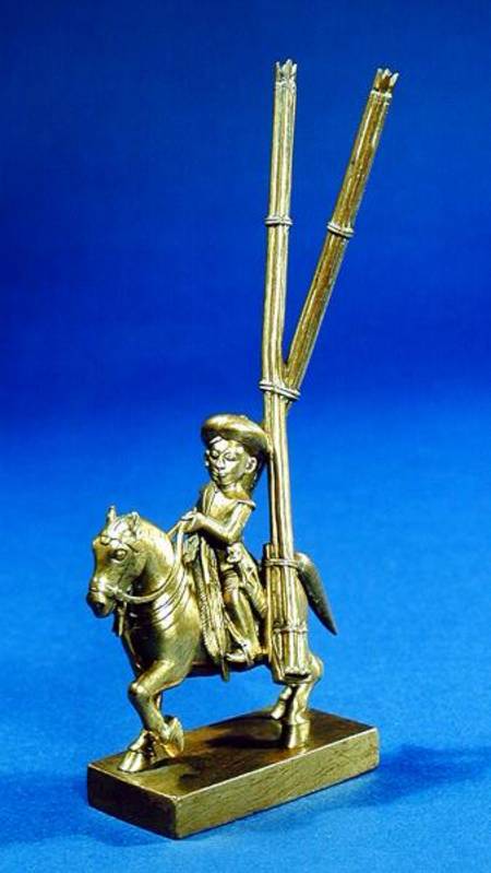 A mounted warrior with rocket-launchersIndian a Anonimo