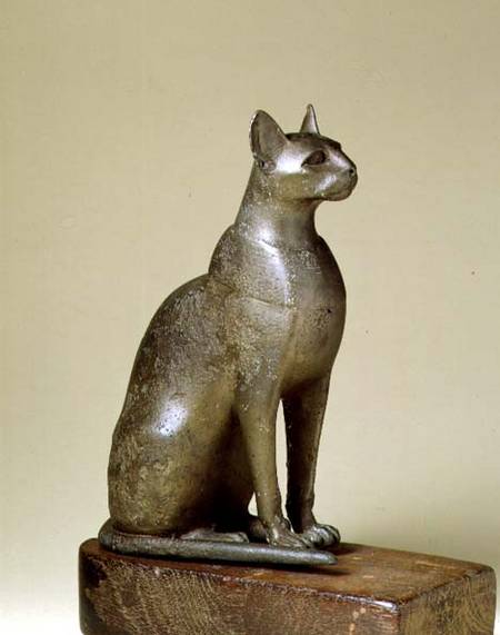 N389 Figure of a cat, representing the goddess Bastet,Egyptian a Anonimo