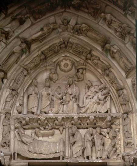 The Nativitytympanum from the west or Royal Portal a Anonimo