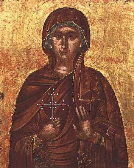 St. Paraskyeva, icon,Byzantine a Anonimo