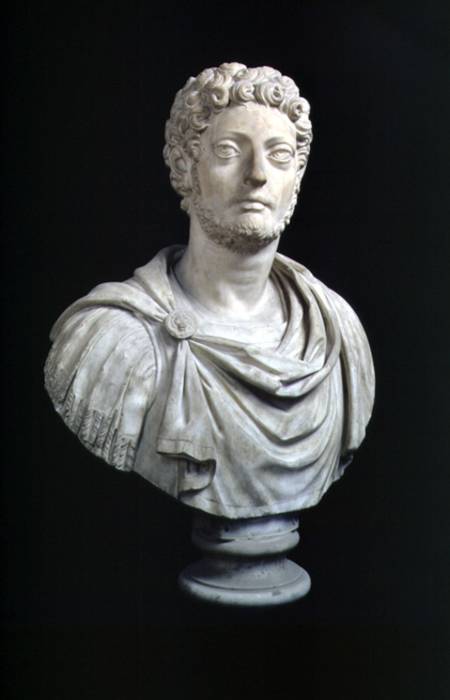 Portrait bust of Emperor Lucius Aurelius Commodus (161-92) copy of a Roman original a Anonimo