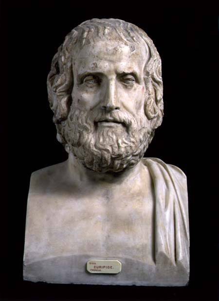 Portrait Bust of Euripides (c.484-406 BC) second half of the 4th century BC a Anonimo