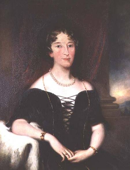 Portrait of Elizabeth, (1766-1850), wife of John Macarthur, co-founder of the Australian Wool Indust a Anonimo