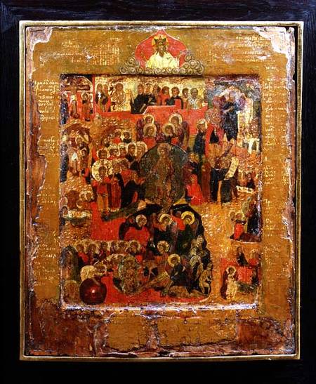 The Resurrection and Descent into Hell (Anastasis) Russian icon a Anonimo