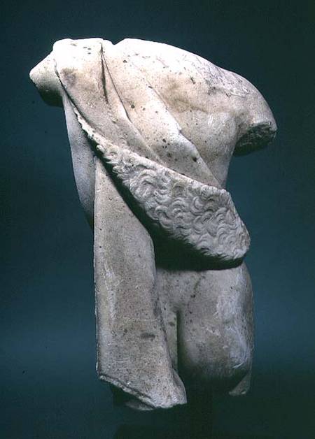 Roman marble torso of a satyr or faun (back view) 1st century BC/AD  (90518 a Anonimo