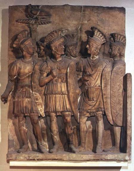 Soldiers of the Praetorian Guard, relief,Roman a Anonimo