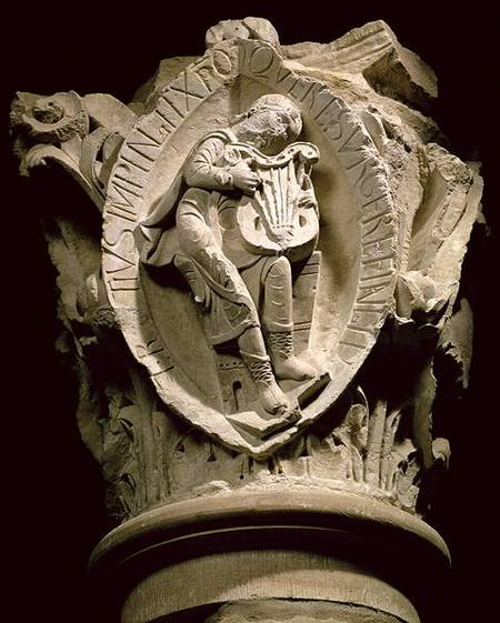 'The Sounds of Music'column capital from the ambulatory at Cluny a Anonimo