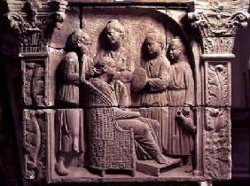 Bas relief of a hairdresserRoman