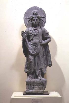 Bodhisattva figurefrom Mekha-Sanda near Shabaz-Garhi in Pakistan