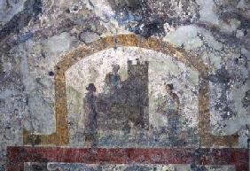 A decorated vault from the vestibule of the upper level of the catacombs