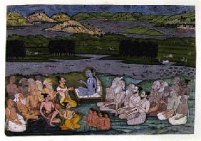 `The Sage Sukadeva Addressing King Parikchit' Kishangath