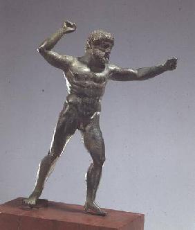 Statuette of Herakles brandishing his club, Classical Greek
