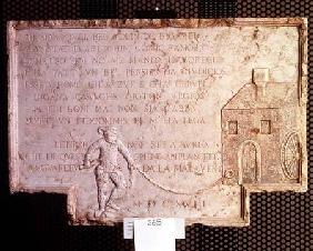 Stone from the house of Tristano Martinelli