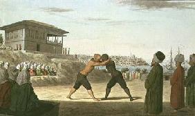 Wrestling Match, Constantinople