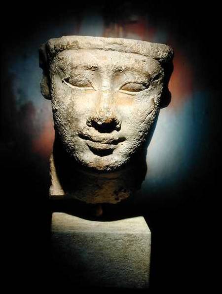 A Votive Headfrom the Egyptian Ptolemaic Period a Anonimo