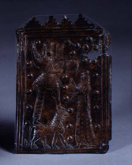 Votive plaque with engraved decoration a Anonimo