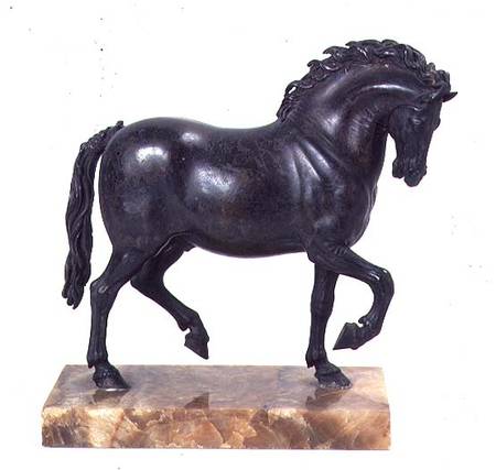Walking Horse sculpture attributed to Giambologna (1529-1608) a Anonimo