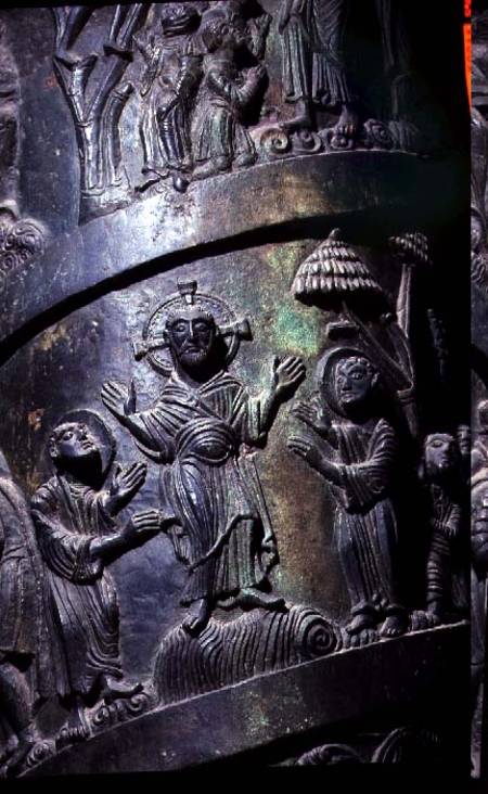 Healing the Blind, detail from the Column of Christ a Anonymus