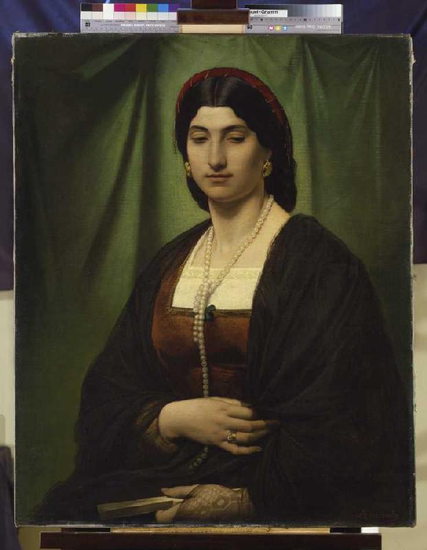 Portrait of a roman (Nanna) a Anselm Feuerbach
