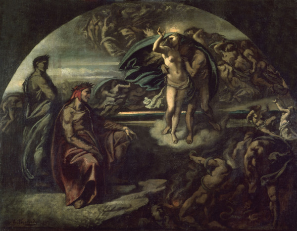 Dante & Virgil in Underworld a Anselm Feuerbach