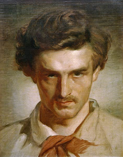 Anselm Feuerbach, Self-portrait as youth a Anselm Feuerbach