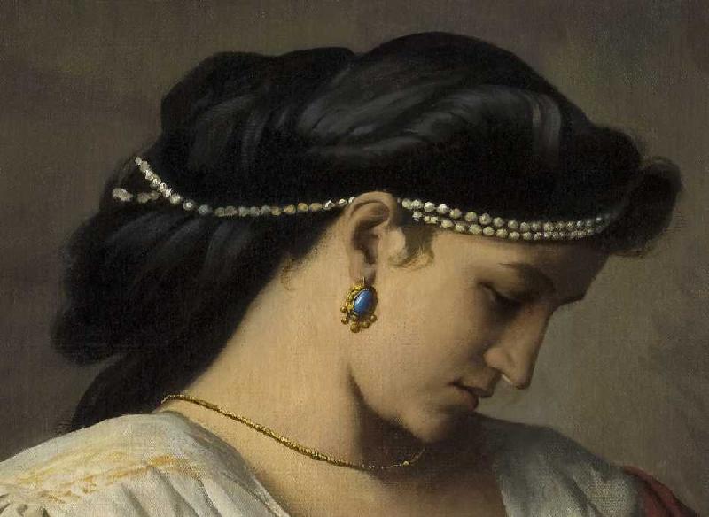 Medea (Detail: Kopf der Medea) a Anselm Feuerbach