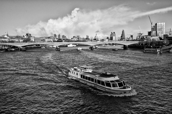 River boat on the Thames a Ant Smith
