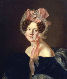 Damenbildnis mit Rüschenhut. a Anthelme Francois Lagrenée