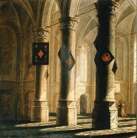 Interior of a Church a Anthonie Delorme